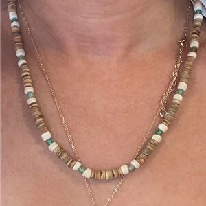 Beachy Boho Beaded Shell Necklace